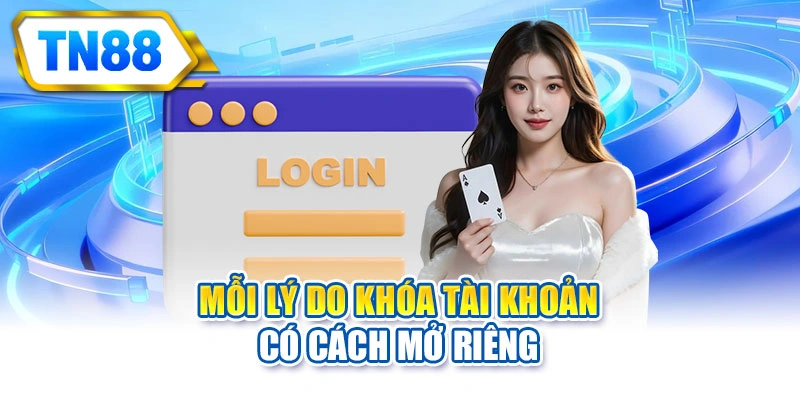 Mỗi lý do khóa tài khoản có cách mở riêng